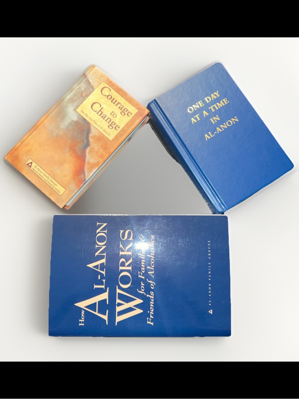 3 Al-Anon Books Lot HC Courage to Change One Day at a Time + How Al-Anon Works